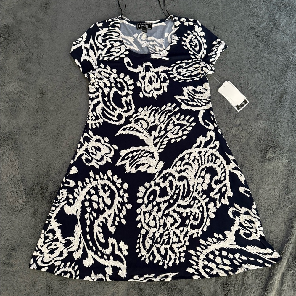 Patterned T shirt dress